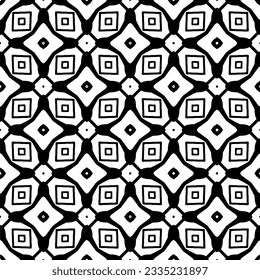 Simple repeating monochrome pattern. Abstract texture for fabric print, card, table cloth, furniture, banner, cover, invitation, decoration, wrapping.seamless repeating pattern. Black and white color.