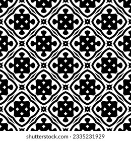 Simple repeating monochrome pattern. Abstract texture for fabric print, card, table cloth, furniture, banner, cover, invitation, decoration, wrapping.seamless repeating pattern. Black and white color.