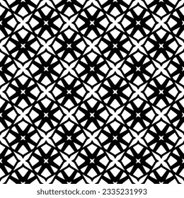 Simple repeating monochrome pattern. Abstract texture for fabric print, card, table cloth, furniture, banner, cover, invitation, decoration, wrapping.seamless repeating pattern. Black and white color.