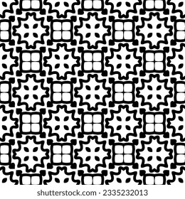 Simple repeating monochrome pattern. Abstract texture for fabric print, card, table cloth, furniture, banner, cover, invitation, decoration, wrapping.seamless repeating pattern. Black and white color.