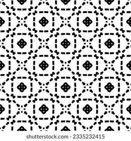 Patrón monocromo simple de repetición. Textura abstracta para impresión de tela, tarjeta, mantel de mesa, mobiliario, banner, cubierta, invitación, decoración, envoltura.patrón repitiendo sin fisuras. Color blanco y negro.