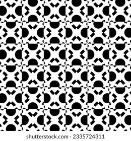 Simple repeating monochrome pattern. Abstract texture for fabric print, card, table cloth, furniture, banner, cover, invitation, decoration, wrapping.seamless repeating pattern. Black and white color.