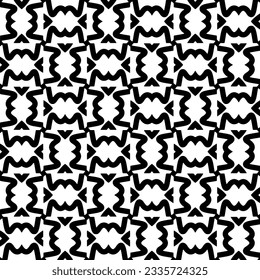 Simple repeating monochrome pattern. Abstract texture for fabric print, card, table cloth, furniture, banner, cover, invitation, decoration, wrapping.seamless repeating pattern. Black and white color.