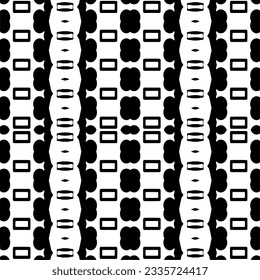 Simple repeating monochrome pattern. Abstract texture for fabric print, card, table cloth, furniture, banner, cover, invitation, decoration, wrapping.seamless repeating pattern. Black and white color.