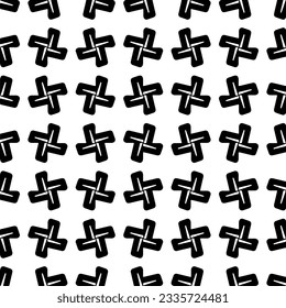 Simple repeating monochrome pattern. Abstract texture for fabric print, card, table cloth, furniture, banner, cover, invitation, decoration, wrapping.seamless repeating pattern. Black and white color.
