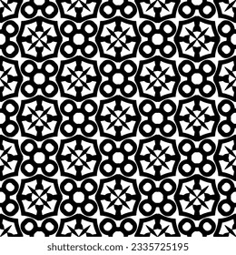 Simple repeating monochrome pattern. Abstract texture for fabric print, card, table cloth, furniture, banner, cover, invitation, decoration, wrapping.seamless repeating pattern. Black and white color.