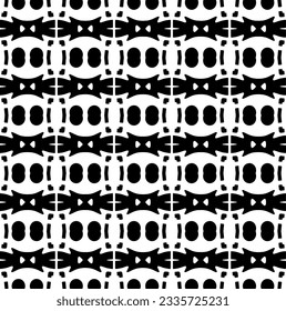 Simple repeating monochrome pattern. Abstract texture for fabric print, card, table cloth, furniture, banner, cover, invitation, decoration, wrapping.seamless repeating pattern. Black and white color.