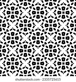 Simple repeating monochrome pattern. Abstract texture for fabric print, card, table cloth, furniture, banner, cover, invitation, decoration, wrapping.seamless repeating pattern. Black and white color.