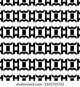 Simple repeating monochrome pattern. Abstract texture for fabric print, card, table cloth, furniture, banner, cover, invitation, decoration, wrapping.seamless repeating pattern. Black and white color.