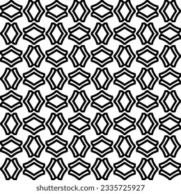 Simple repeating monochrome pattern. Abstract texture for fabric print, card, table cloth, furniture, banner, cover, invitation, decoration, wrapping.seamless repeating pattern. Black and white color.