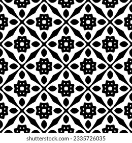 Simple repeating monochrome pattern. Abstract texture for fabric print, card, table cloth, furniture, banner, cover, invitation, decoration, wrapping.seamless repeating pattern. Black and white color.
