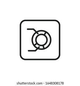Icono de línea de informe simple. Pictograma de trazo. Ilustración vectorial aislada en un fondo blanco. Símbolo de calidad superior. Signo de vector para aplicaciones móviles y sitios web.