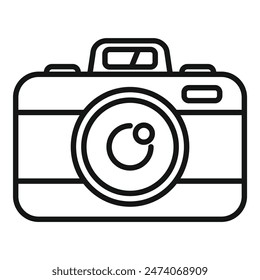 Simple representation of a camera, suggesting photography as a hobby or profession