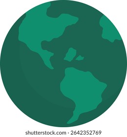 Uma Representação Simples Da Imagem Do Vetor Terrestre