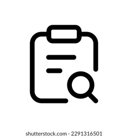 Simple Research icon. The icon can be used for websites, print templates, presentation templates, illustrations, etc