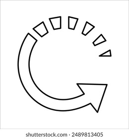 diseño simple del Vector del Reiniciar