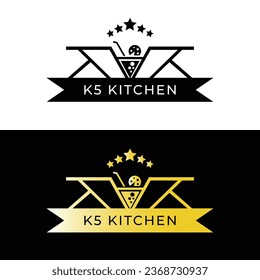 Simple Restaurant Logo Concept Vector Design