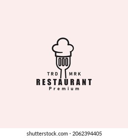 Logotipo sencillo del restaurante con un estilo minimalista