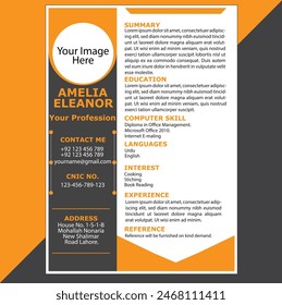 Simple Resume Design,  CV Template Design