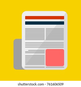 Simple Resume Icon Vector Graphic Illustration Design