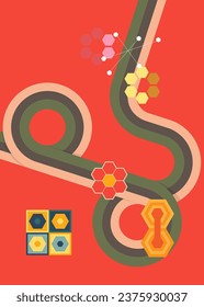 Einfache Retro-70er-Jahre-Hintergrund. Groovy abstrakte Kunstvorlage aus den 70er Jahren. Minimalistisches Vintage gestreiftes Design-Poster. Altmodische Regenbogen-Farbkunst.