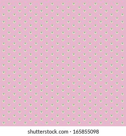 Simple retro background with dots for baby shower invitation as old fabric ornament