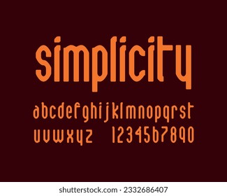 simple retro designer font set