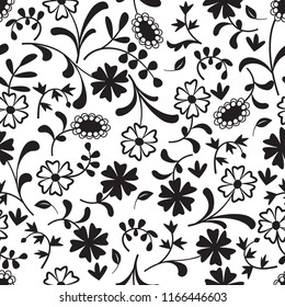 A simple retro floral seamless pattern  that can be used for textile, wallpaper, background, and much more. It is editable.