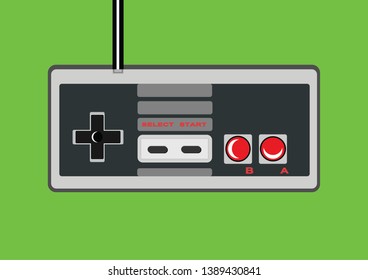 Simple Retro Joystick Video Game Vector Design