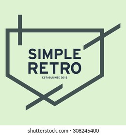 Simple Retro Logo Template