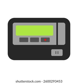 Simple retro pager icon. Vector.