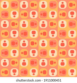 Simple retro seamless pattern for web, advertising, textiles, prints and any design projects. Geometric shapes will decorate any surface or thing and make it attractive.