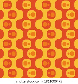 Simple retro seamless pattern for web, advertising, textiles, prints and any design projects. Geometric shapes will decorate any surface or thing and make it attractive.