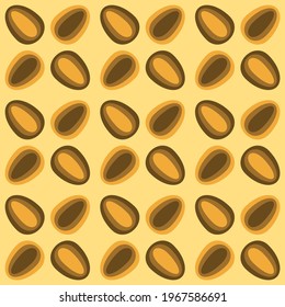 Simple retro seamless pattern for web, advertising, textiles, prints and any design projects. Rounded shapes will decorate any surface or thing and make it attractive.