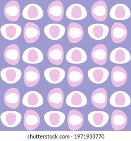 Simple retro seamless pattern for web, advertising, textiles, prints and any design projects. Rounded shapes will decorate any surface or thing and make it attractive.