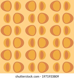 Simple retro seamless pattern for web, advertising, textiles, prints and any design projects. Rounded shapes will decorate any surface or thing and make it attractive.