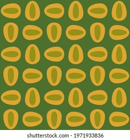 Simple retro seamless pattern for web, advertising, textiles, prints and any design projects. Rounded shapes will decorate any surface or thing and make it attractive.