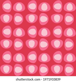 Simple retro seamless pattern for web, advertising, textiles, prints and any design projects. Rounded shapes will decorate any surface or thing and make it attractive.