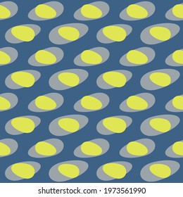 Simple retro seamless pattern for web, advertising, textiles, prints and any design projects. Rounded shapes will decorate any surface or thing and make it attractive.