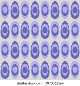 Simple retro seamless pattern for web, advertising, textiles, prints and any design projects. Rounded shapes will decorate any surface or thing and make it attractive.