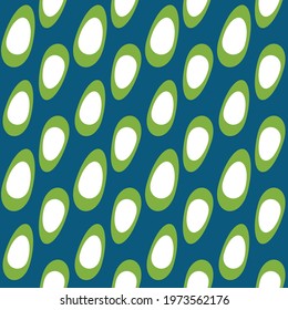 Simple retro seamless pattern for web, advertising, textiles, prints and any design projects. Rounded shapes will decorate any surface or thing and make it attractive.