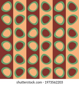 Simple retro seamless pattern for web, advertising, textiles, prints and any design projects. Rounded shapes will decorate any surface or thing and make it attractive.