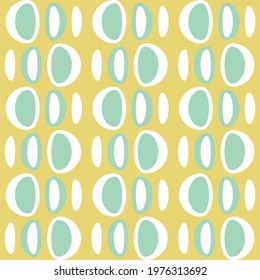 Simple retro seamless pattern for web, advertising, textiles, prints and any design projects. Rounded shapes will decorate any surface or thing and make it attractive.