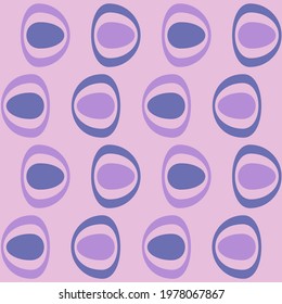 Simple retro seamless pattern for web, advertising, textiles, prints and any design projects. Rounded shapes will decorate any surface or thing and make it attractive.