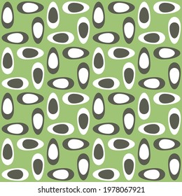 Simple retro seamless pattern for web, advertising, textiles, prints and any design projects. Rounded shapes will decorate any surface or thing and make it attractive.