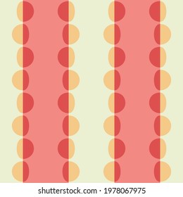 Simple retro seamless pattern for web, advertising, textiles, prints and any design projects. Rounded shapes will decorate any surface or thing and make it attractive.