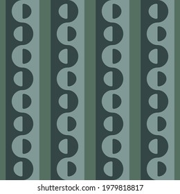 Simple retro seamless pattern for web, advertising, textiles, prints and any design projects. Rounded shapes will decorate any surface or thing and make it attractive.