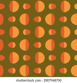 Simple retro seamless pattern for web, advertising, textiles, prints and any design projects. Rounded shapes will decorate any surface or thing and make it attractive.