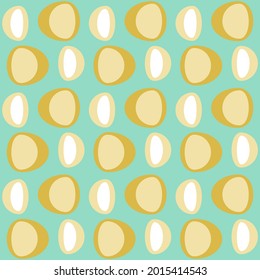 Simple retro seamless pattern for web, advertising, textiles, prints and any design projects. Rounded shapes will decorate any surface or thing and make it attractive.