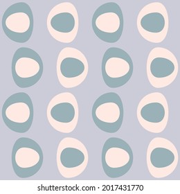 Simple retro seamless pattern for web, advertising, textiles, prints and any design projects. Rounded shapes will decorate any surface or thing and make it attractive.